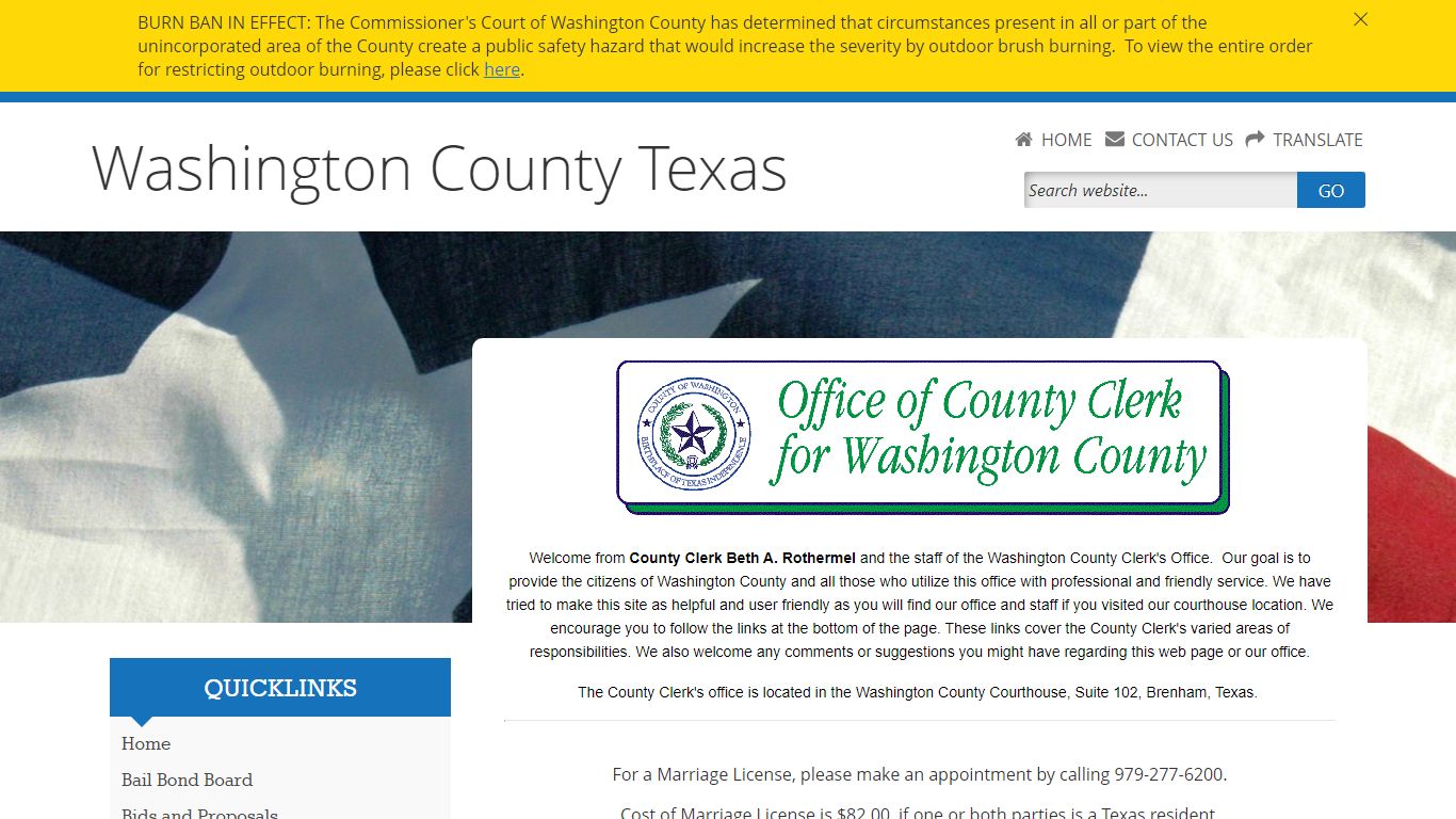 Washington County, Texas